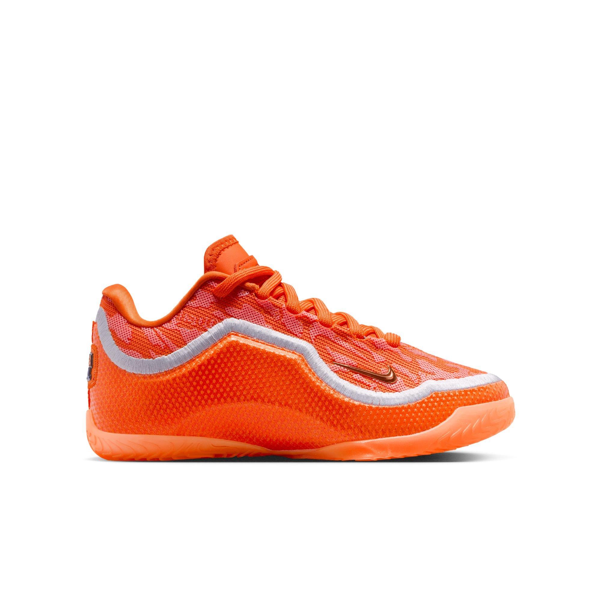 Nike LeBron XXIII "Shoe Bag" Grade School Kids' Basketball Shoe - SAFETY ORANGE/WOLF GREY/METALLIC GOLD